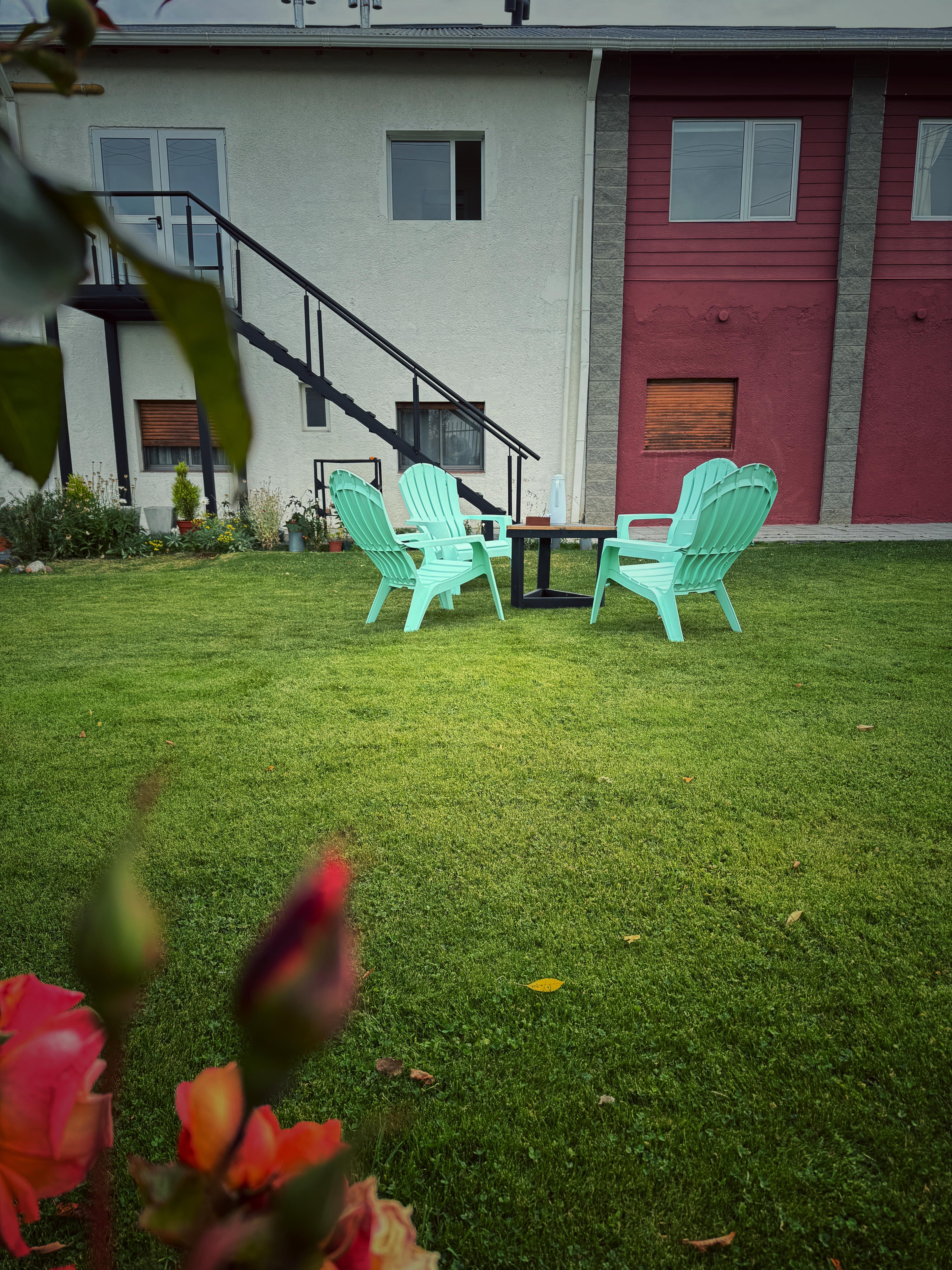 The hotel garden